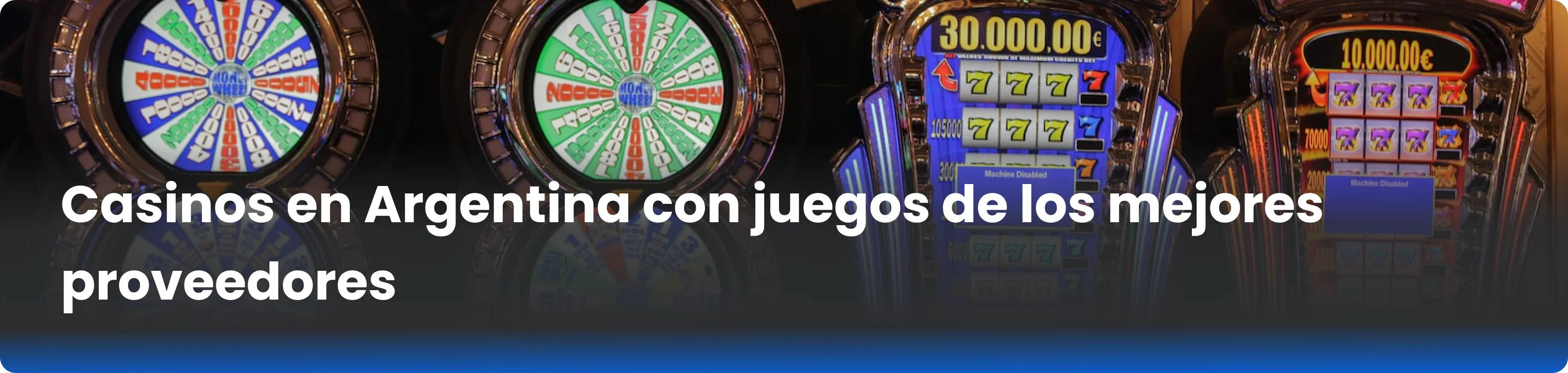 Casinos en Argentina con juegos de los mejores proveedores 