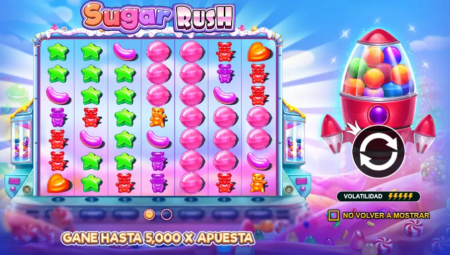 sugar rush slot funciones