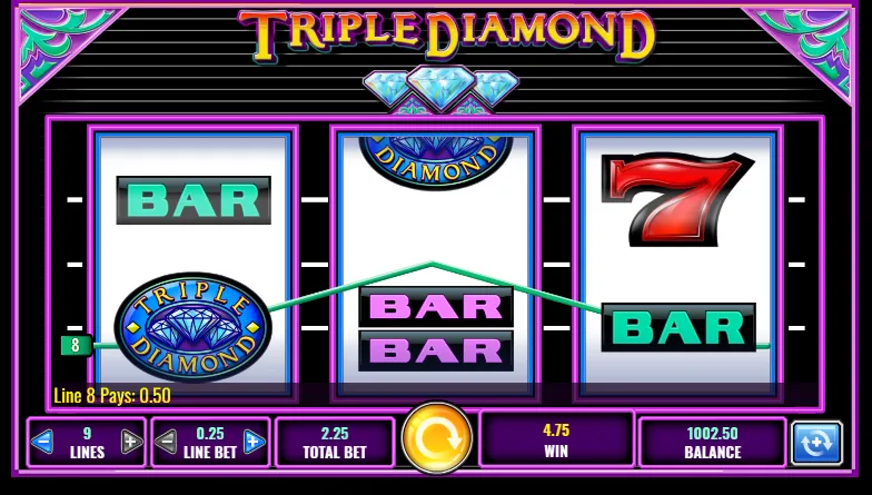 triple diamond slot simbolos