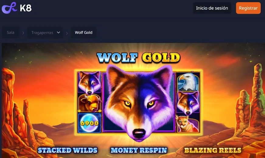Wolf Gold slot casino k8